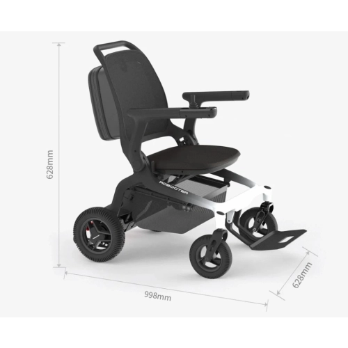 Wózek inwalidzki elektryczny składany Robooter E80 Carbon